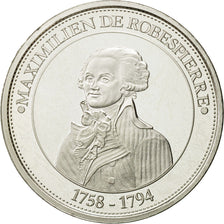 France, Medal, Maximilien de Robespierre, 1989, Proof, MS(63), Silver