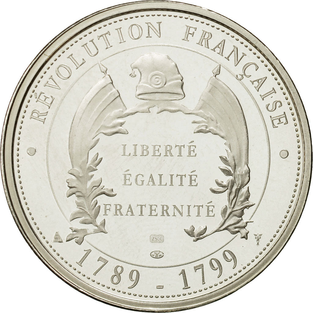 Francia, Medal, Georges Jacques Danton, 1989, Proof, SC, Plata