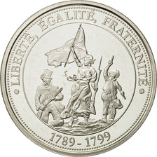 France, Medal, Liberté Egalité Fraternité, 1989, Proof, MS(63), Silver