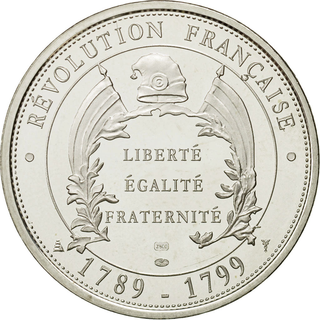 France, Medal, Les adieux de Louis XVI, 1989, Proof, MS(63), Silver