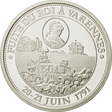 France, Medal, Fuite du roi à Varennes, 1989, Proof, MS(63), Silver