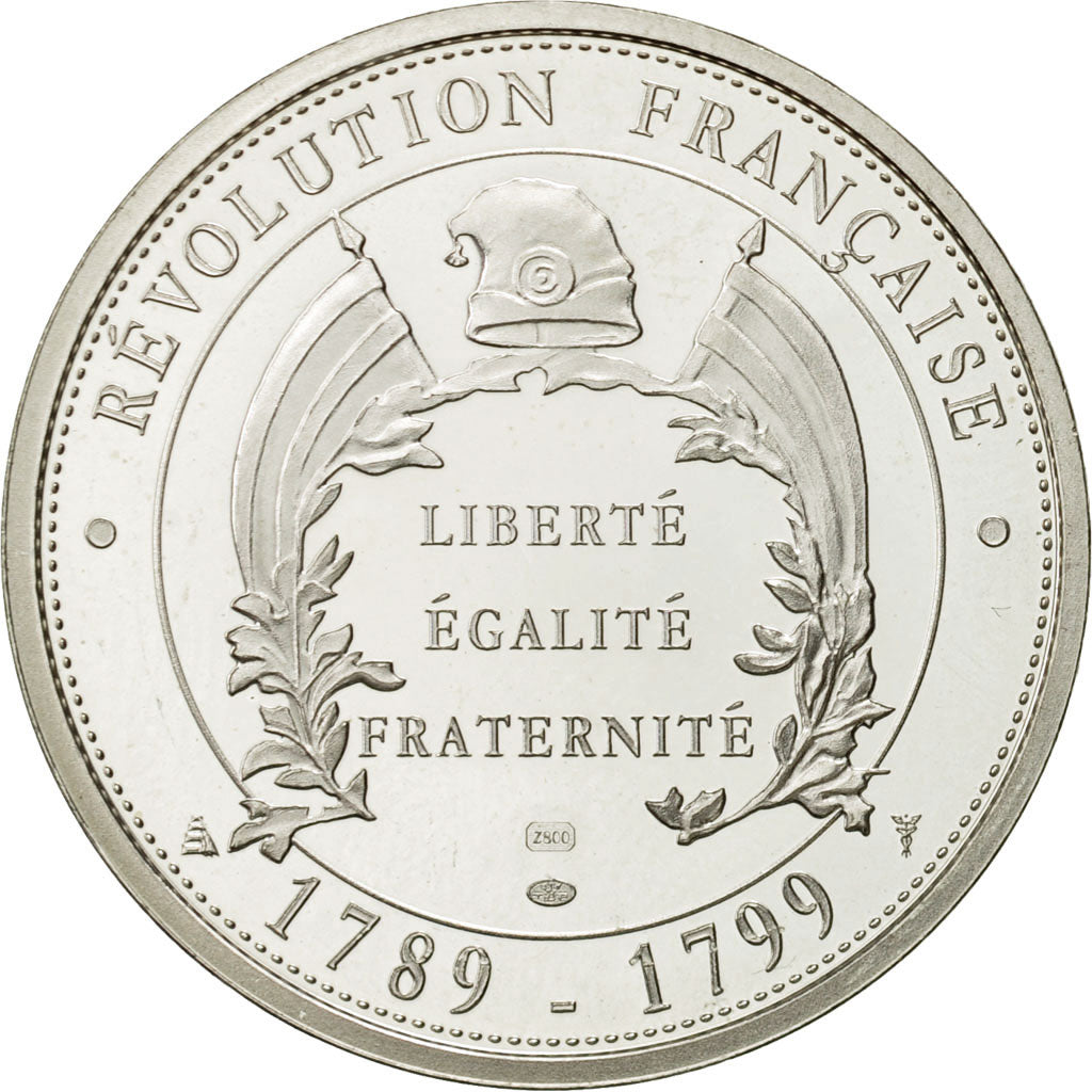 France, Medal, Fuite du roi à Varennes, 1989, Proof, MS(63), Silver