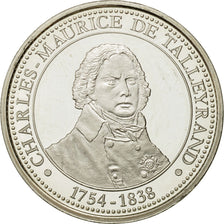 France, Medal, Charles-Maurice de Talleyrand, 1989, Proof, MS(63), Silver
