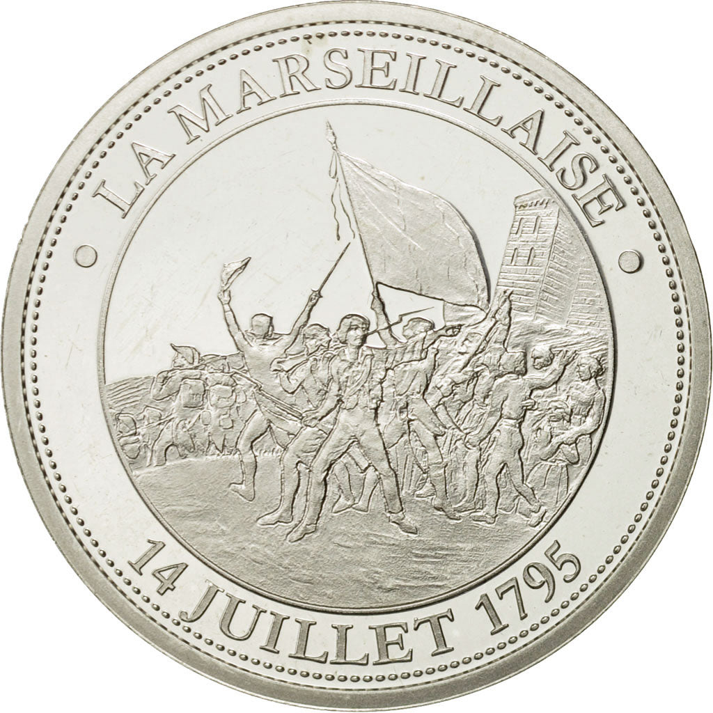 France, Medal, La Marseillaise, 1989, Proof, MS(63), Silver