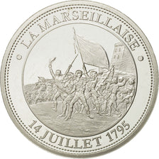France, Medal, La Marseillaise, 1989, Proof, MS(63), Silver