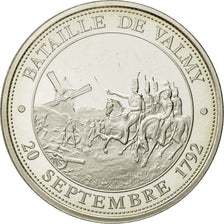 France, Medal, Bataille de Valmy, 1989, Proof, MS(63), Silver