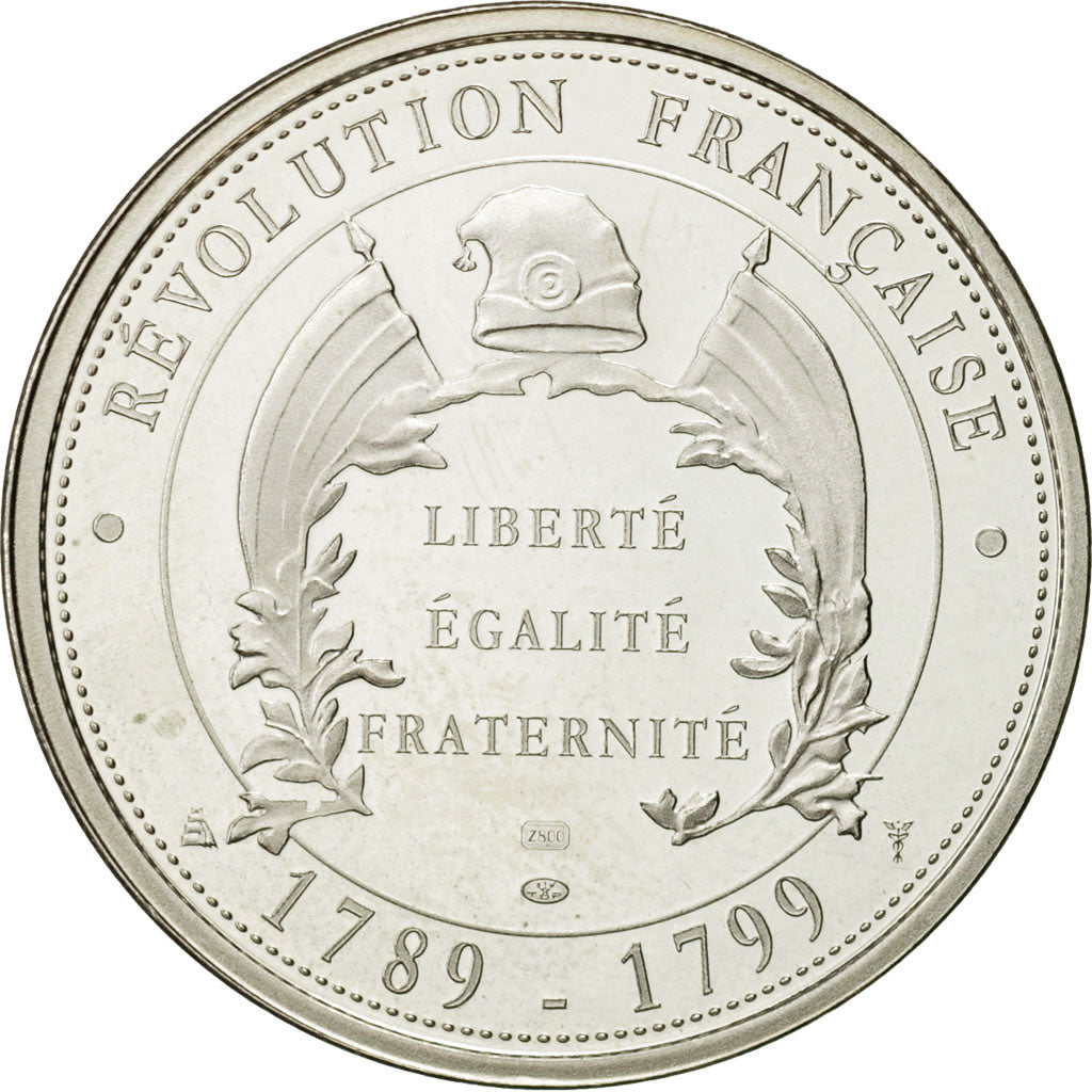 France, Medal, Bataille de Valmy, 1989, Proof, MS(63), Silver