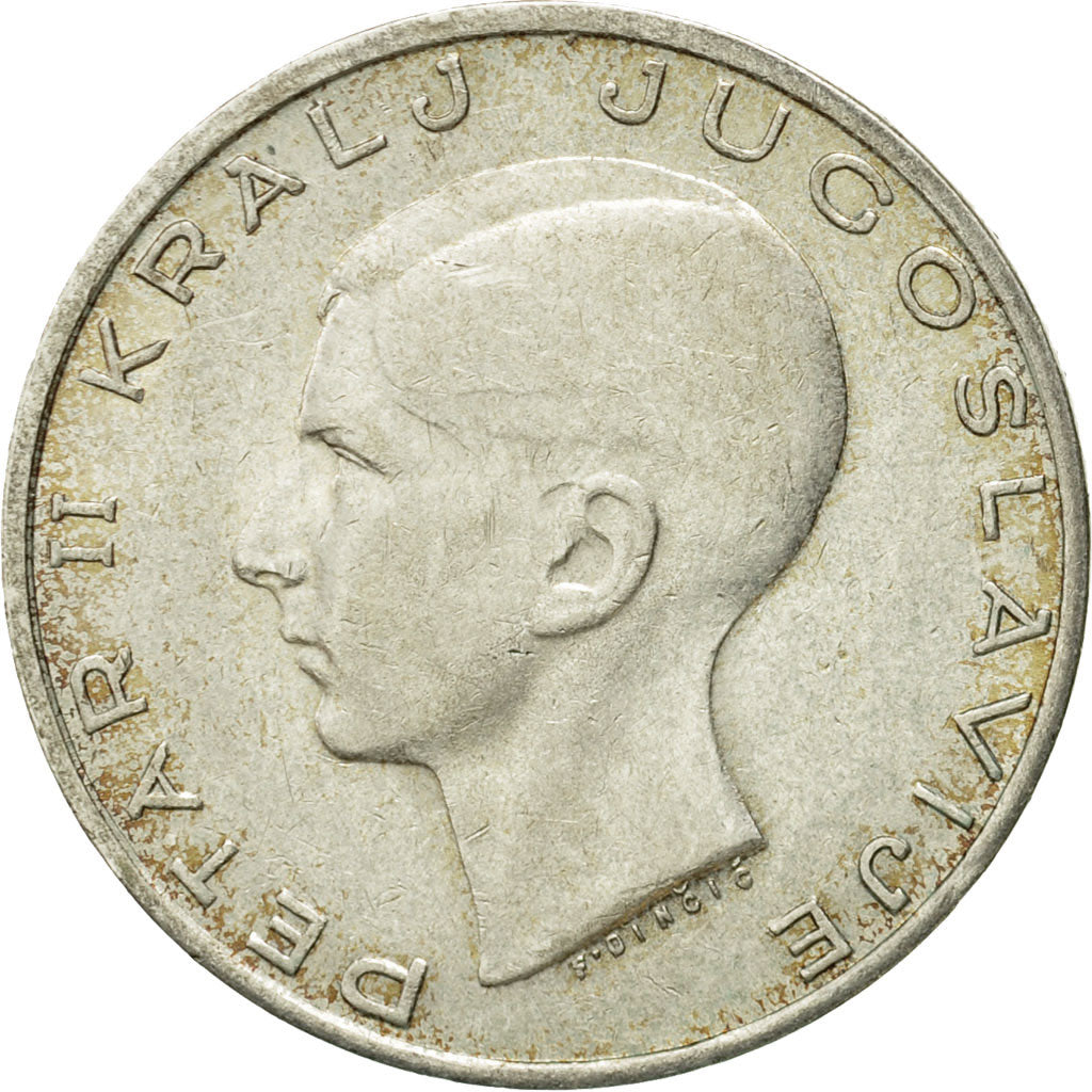 Coin, Yugoslavia, Petar II, 20 Dinara, 1938, EF(40-45), Silver, KM:23