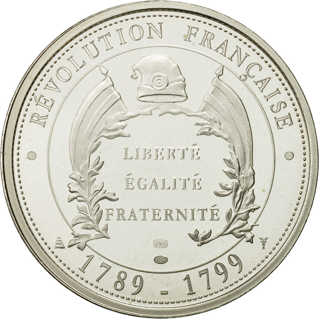France, Medal, Prise de la Bastille, 1989, Proof, MS(63), Silver