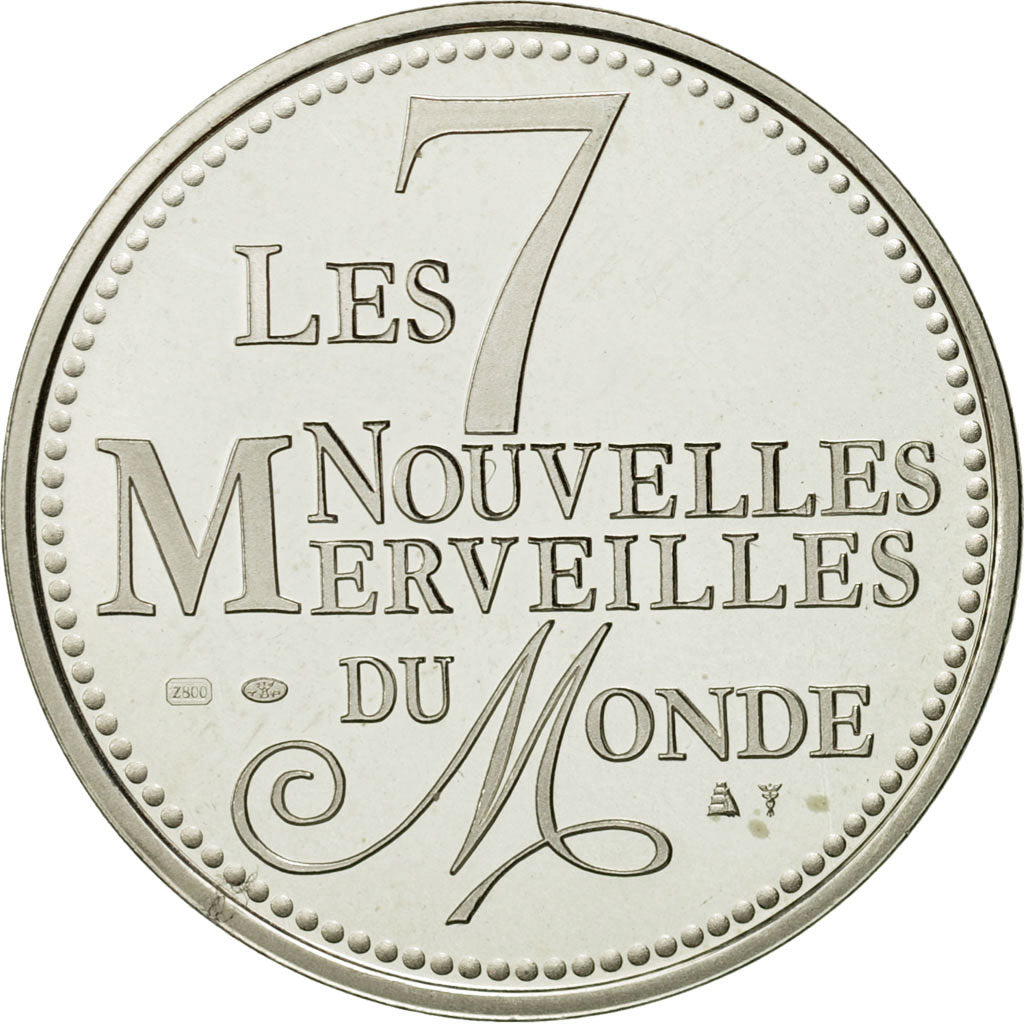 France, Medal, Merveilles du monde, Taj Mahal, Proof, MS(63), Silver