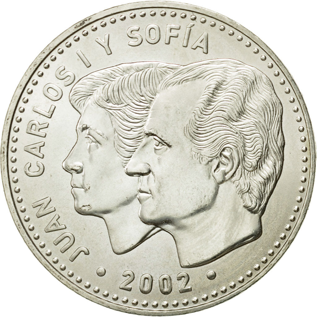 España, 12 Euro, 2002, SC, Plata, KM:1049