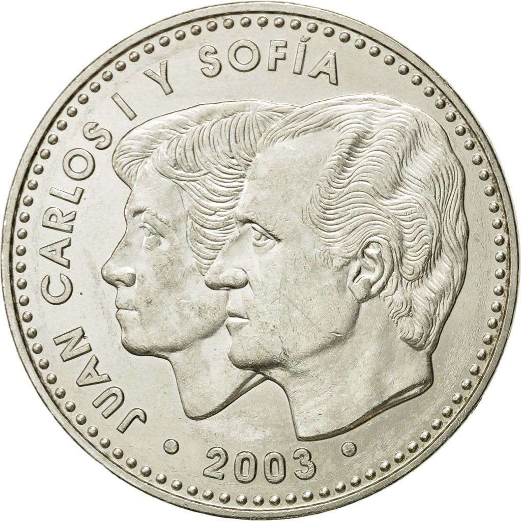 Espagne, 12 Euro, 2003, SPL, Argent, KM:1051