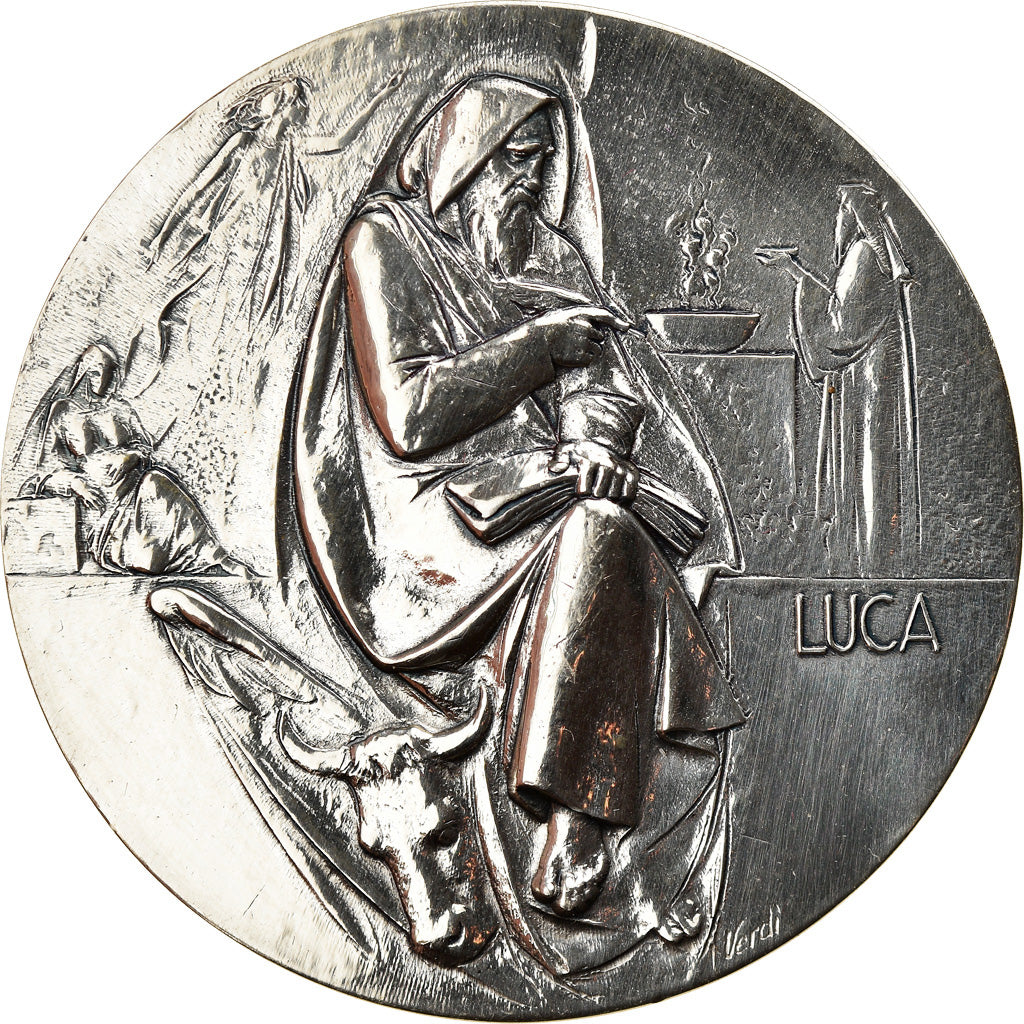 Vatican, Medal, Benoit XVI, Scène Biblique, Religions & beliefs, 2008, Luca