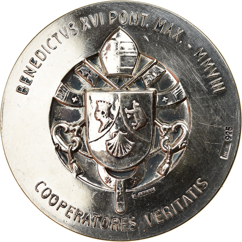 Vatican, Medal, Benoit XVI, Scène Biblique, Religions & beliefs, 2008, Luca