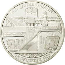 GERMANY - FEDERAL REPUBLIC, 10 Euro, 2002, MS(63), Silver, KM:216