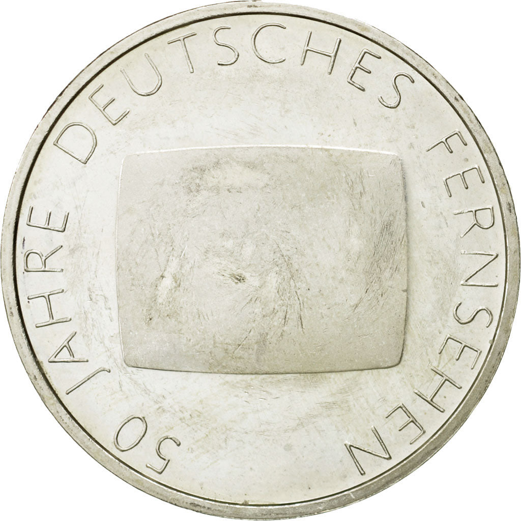 GERMANY - FEDERAL REPUBLIC, 10 Euro, 2002, MS(63), Silver, KM:219