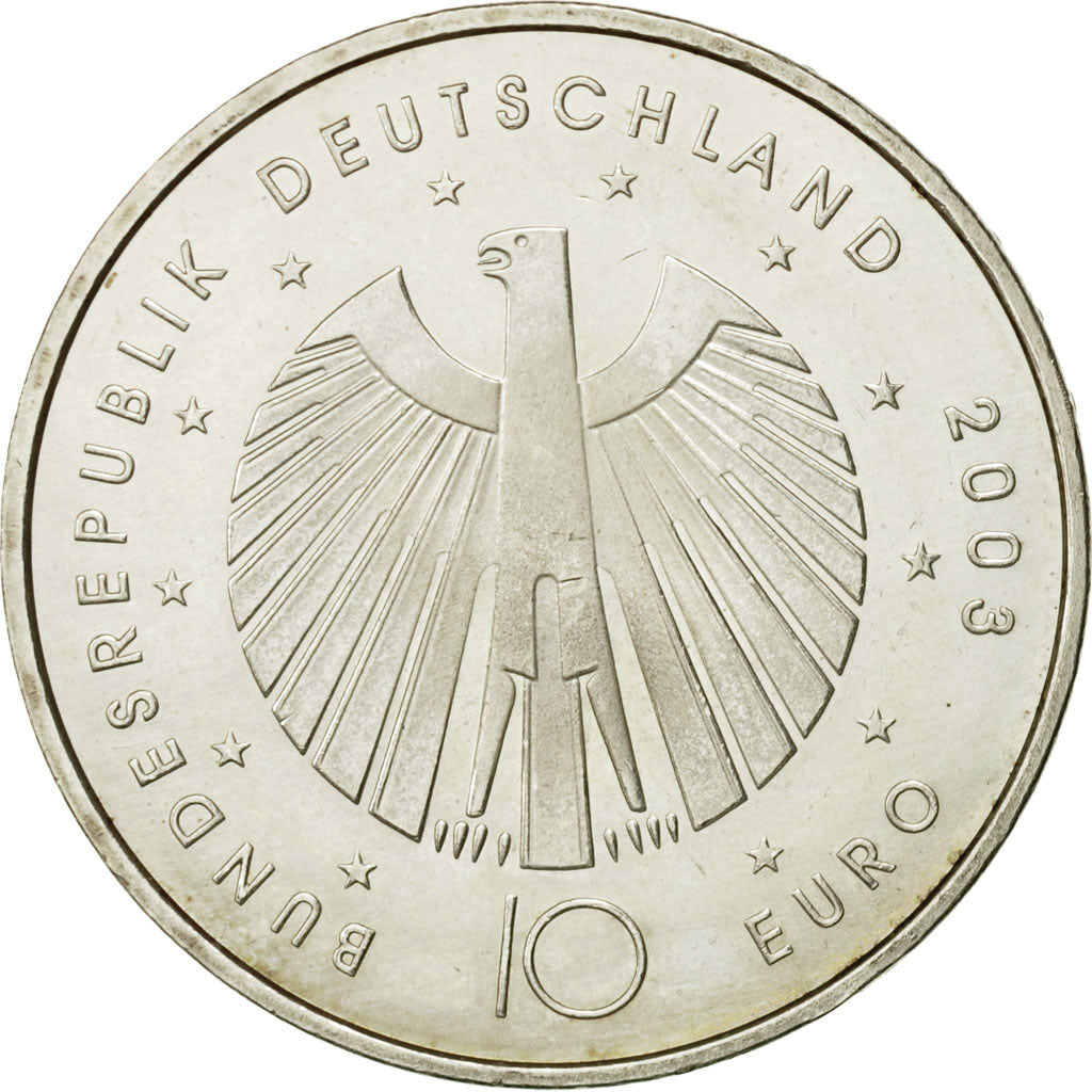 GERMANY - FEDERAL REPUBLIC, 10 Euro, 2006, MS(63), Silver, KM:249