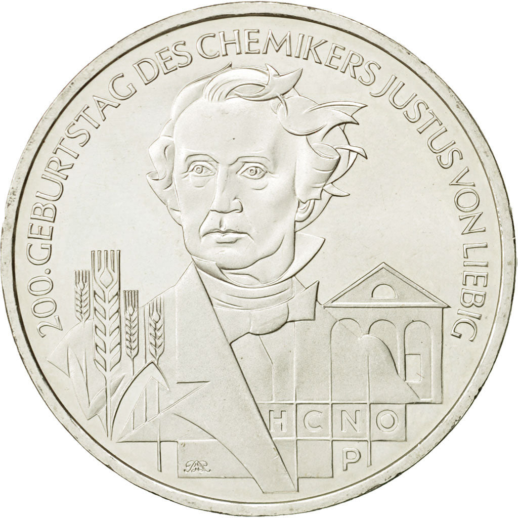 GERMANY - FEDERAL REPUBLIC, 10 Euro, 2003, MS(63), Silver, KM:222