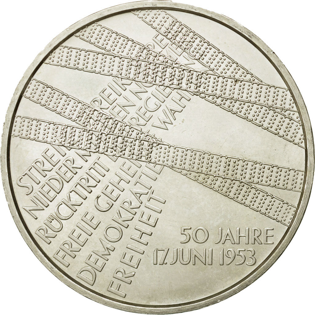 GERMANY - FEDERAL REPUBLIC, 10 Euro, 2003, MS(63), Silver, KM:226