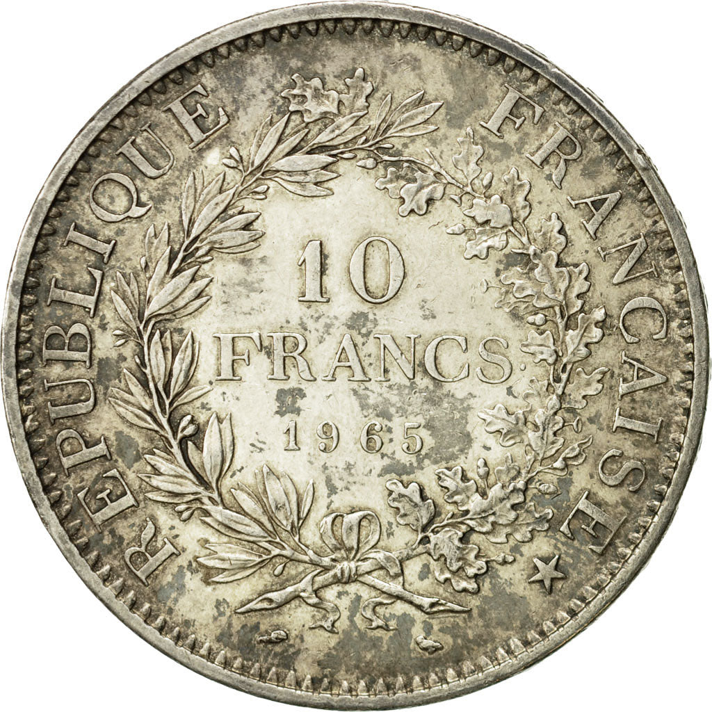 Coin, France, Hercule, 10 Francs, 1965, Paris, EF(40-45), Silver, KM:932