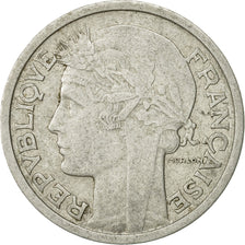 Moneda, Francia, Morlon, 2 Francs, 1950, Paris, MBC, Aluminio, KM:886a.1