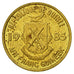 Moneda, Guinea, Franc, 1985, MBC+, Latón recubierto de acero, KM:56