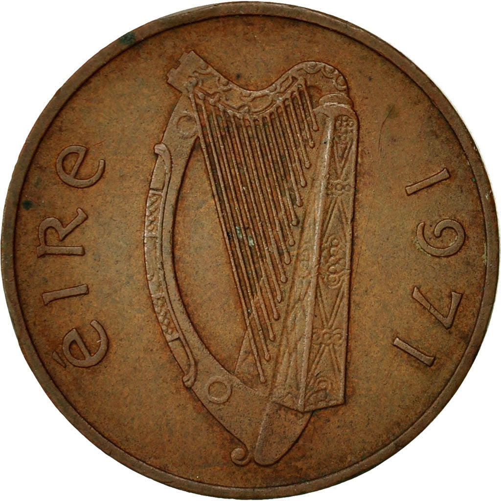 Moneta, REPUBBLICA D’IRLANDA, Penny, 1971, BB, Bronzo, KM:20