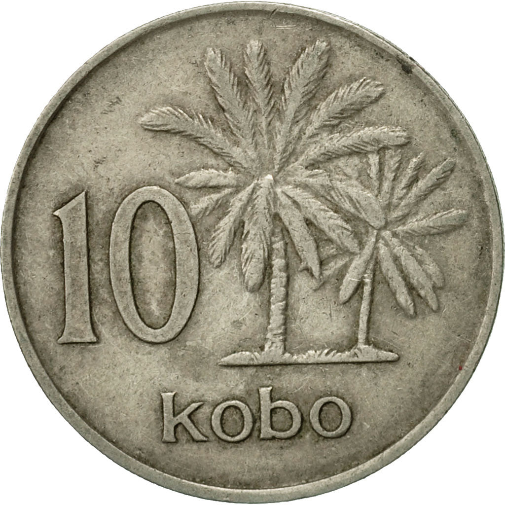 Monnaie, Nigéria, Elizabeth II, 10 Kobo, 1973, TTB, Copper-nickel, KM:10.1