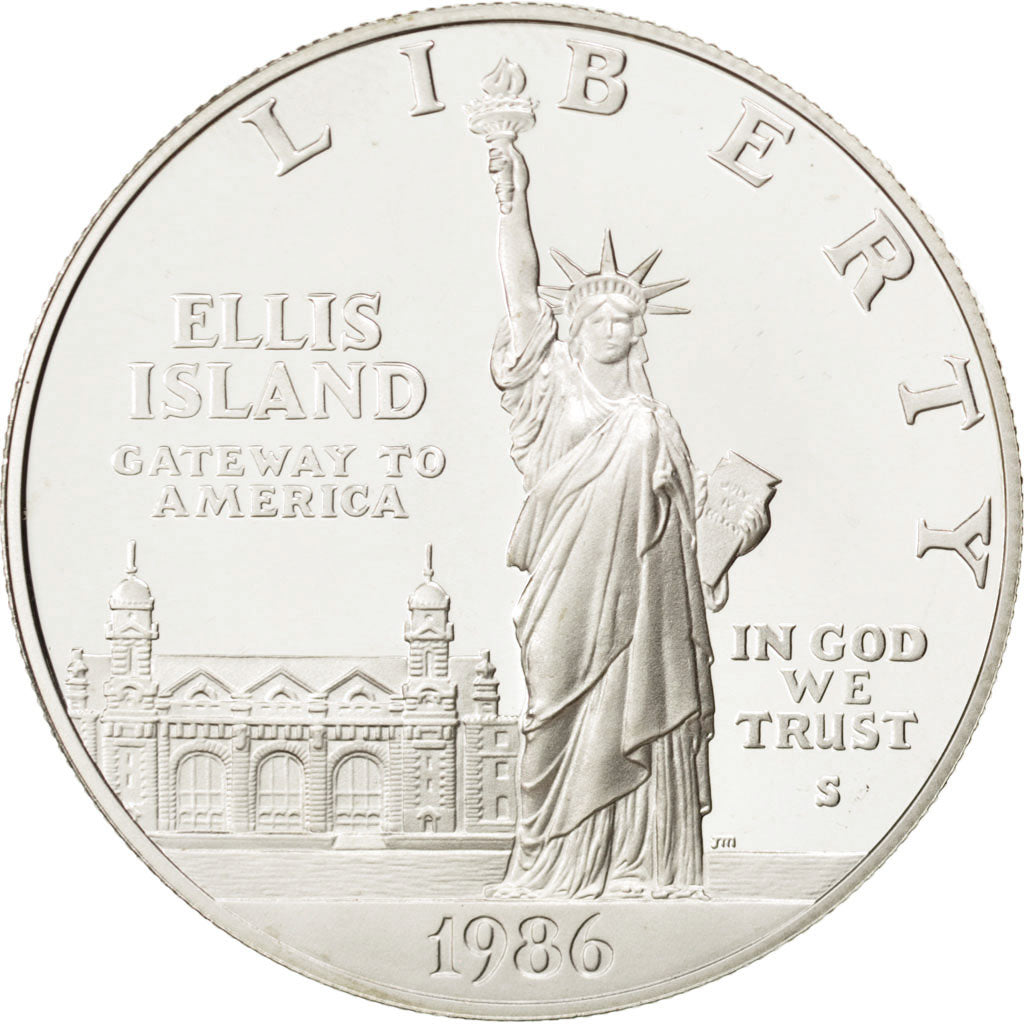 United States, 1 Dollar, 1986, San Francisco, KM #214, MS(65-70), Silver, 38.1,.