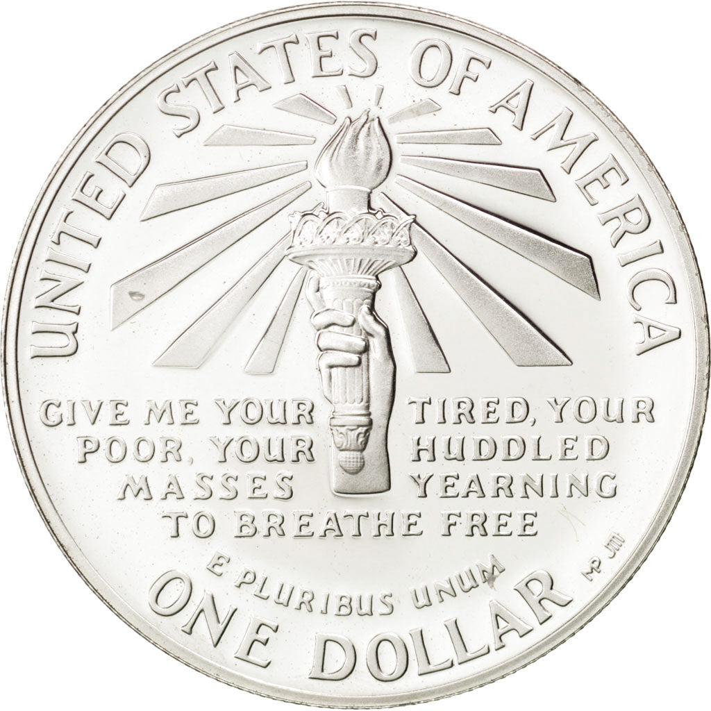 United States, 1 Dollar, 1986, San Francisco, KM #214, MS(65-70), Silver, 38.1,.