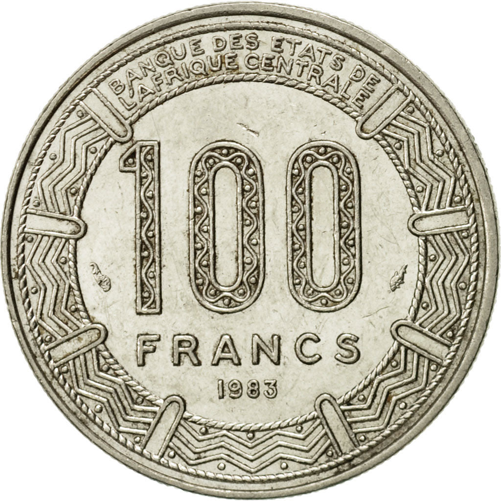 Coin, Congo Republic, 100 Francs, 1983, Paris, EF(40-45), Nickel, KM:2