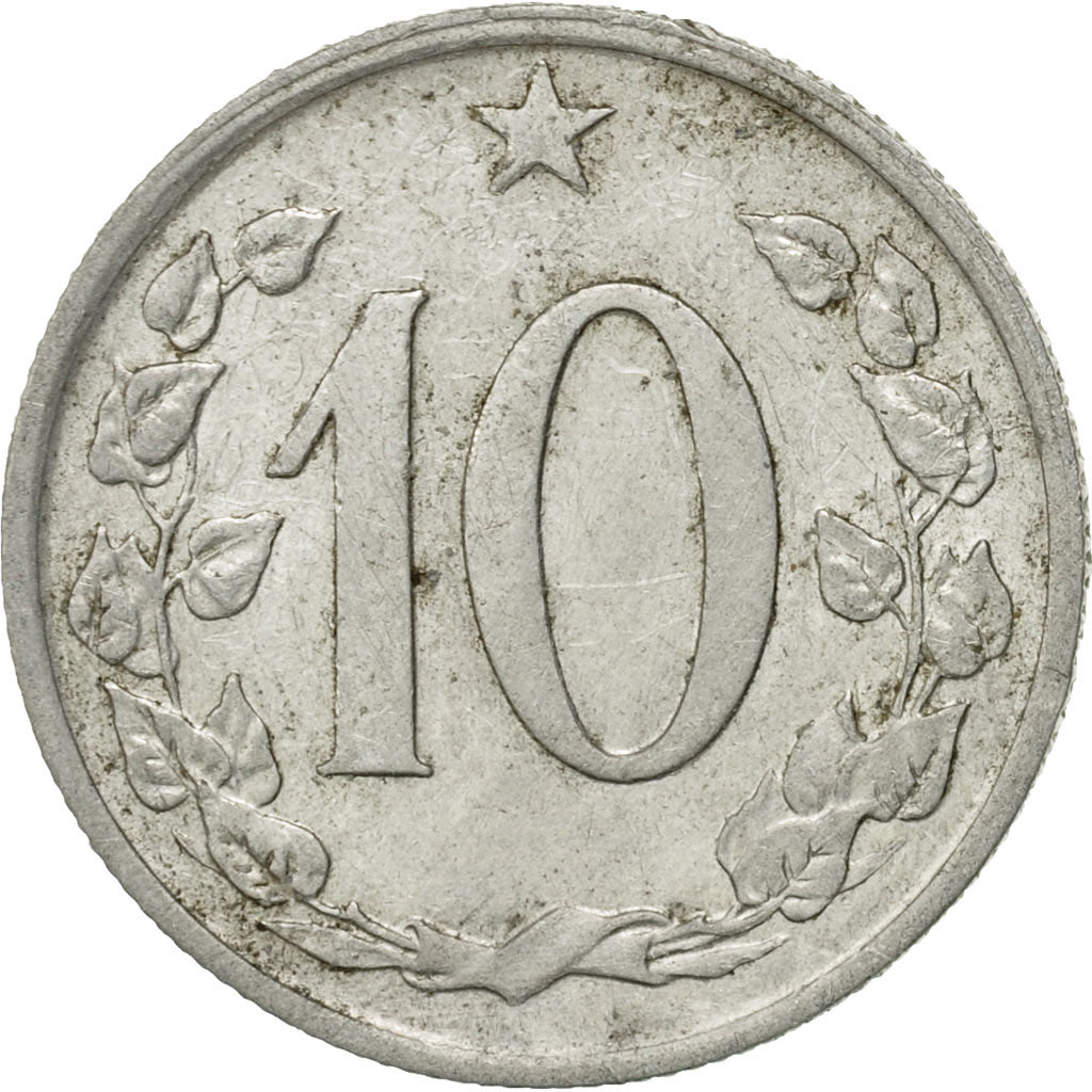 Coin, Czechoslovakia, 10 Haleru, 1964, VF(30-35), Aluminum, KM:49.1