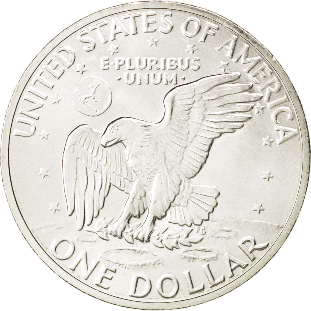 UNITED STATES, Eisenhower Dollar, Dollar, 1971, U.S. Mint, KM #203a, AU(55-58),.