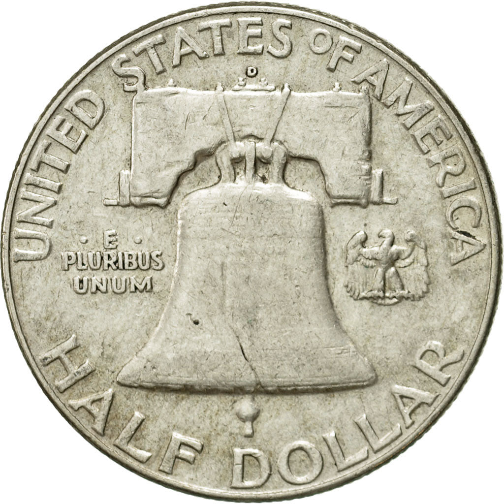 Coin, United States, Franklin Half Dollar, Half Dollar, 1963, U.S. Mint, Denver