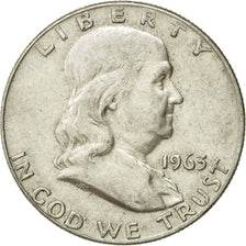 Coin, United States, Franklin Half Dollar, Half Dollar, 1963, U.S. Mint, Denver