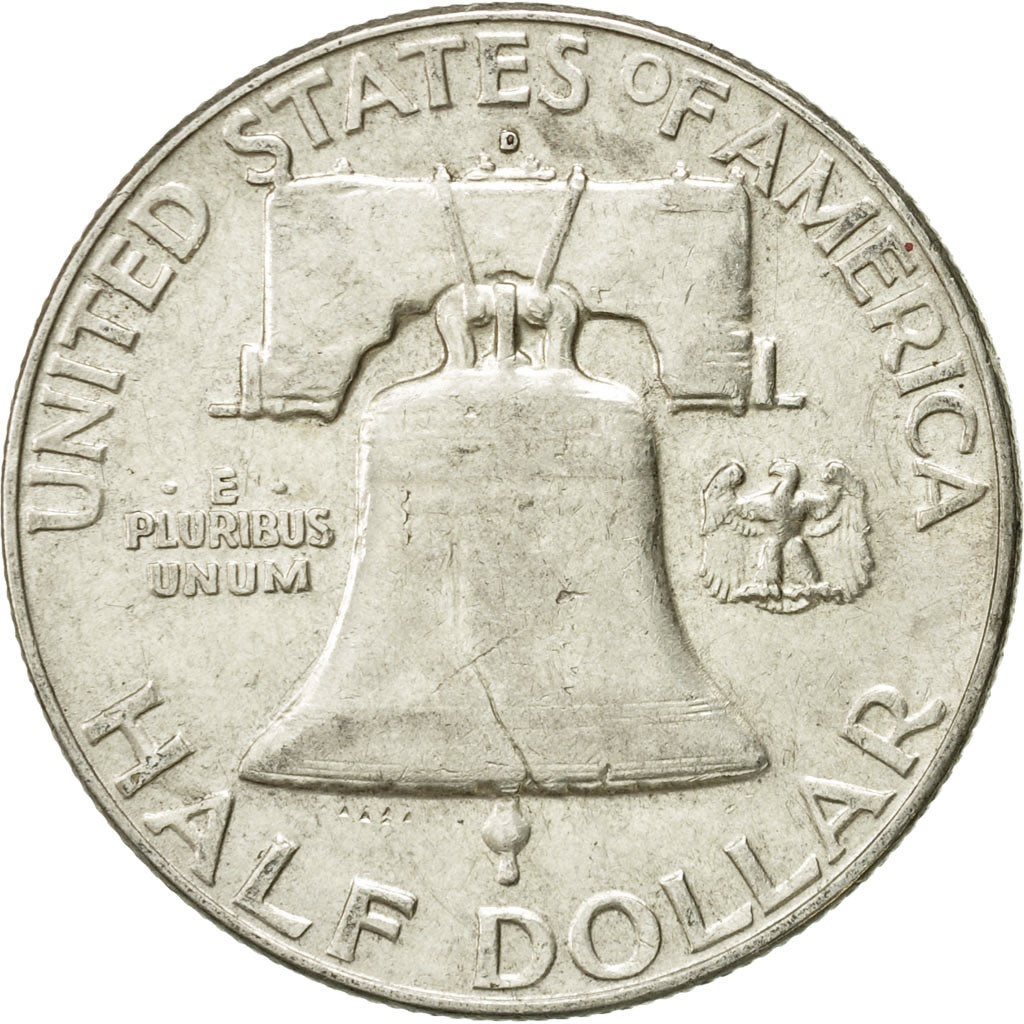 Coin, United States, Franklin Half Dollar, Half Dollar, 1963, U.S. Mint, Denver
