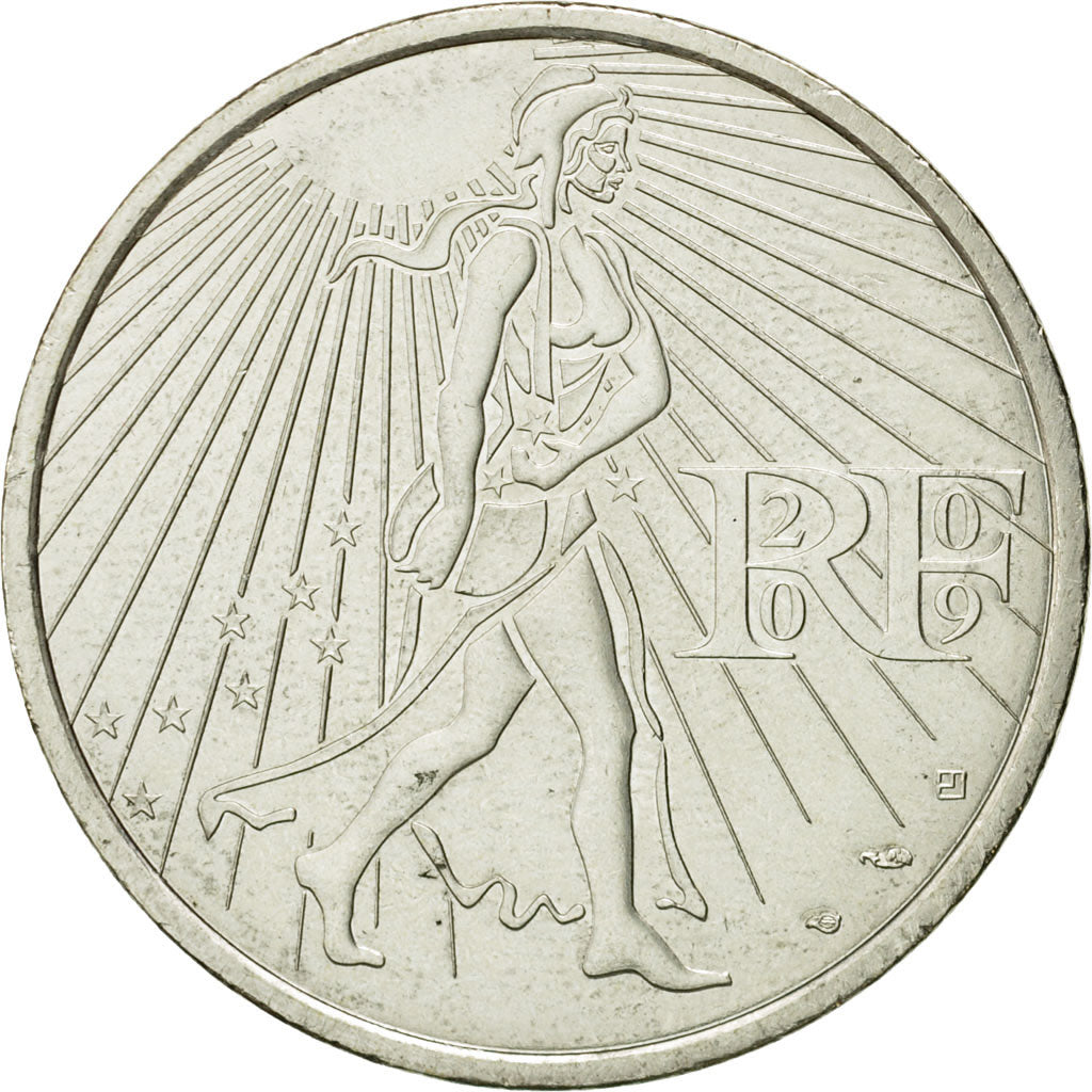 France, 25 Euro, 2009, MS(63), Silver, Gadoury:EU338, KM:1581