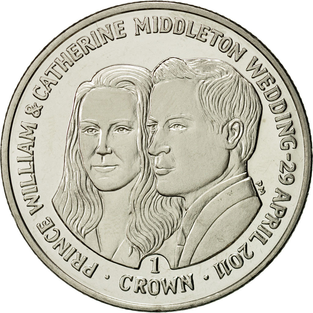 Coin, Falkland Islands, Elizabeth II, Crown, 2011, Pobjoy Mint, MS(63)