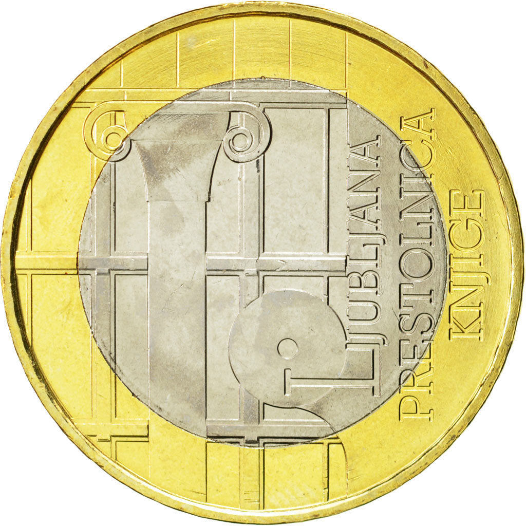 Slovenia, 3 Euro, 2010, AU(55-58), Bi-Metallic, KM:95