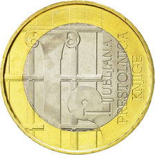 Slovenia, 3 Euro, 2010, AU(55-58), Bi-Metallic, KM:95