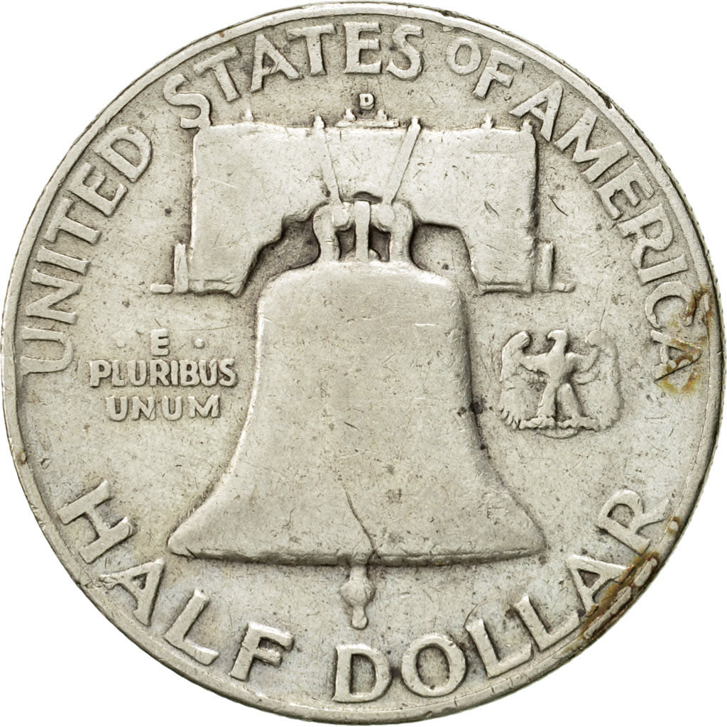 Coin, United States, Franklin Half Dollar, Half Dollar, 1953, U.S. Mint, Denver