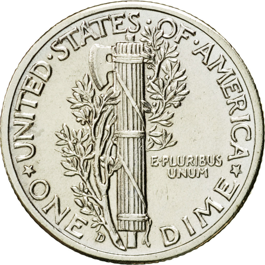 Coin, United States, Mercury Dime, Dime, 1944, U.S. Mint, Denver, MS(63)
