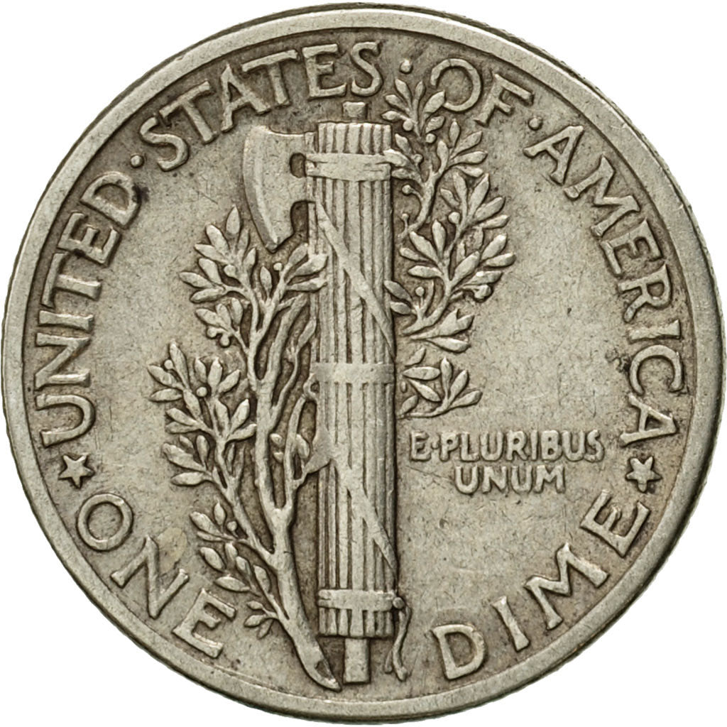 Coin, United States, Mercury Dime, Dime, 1936, U.S. Mint, Philadelphia