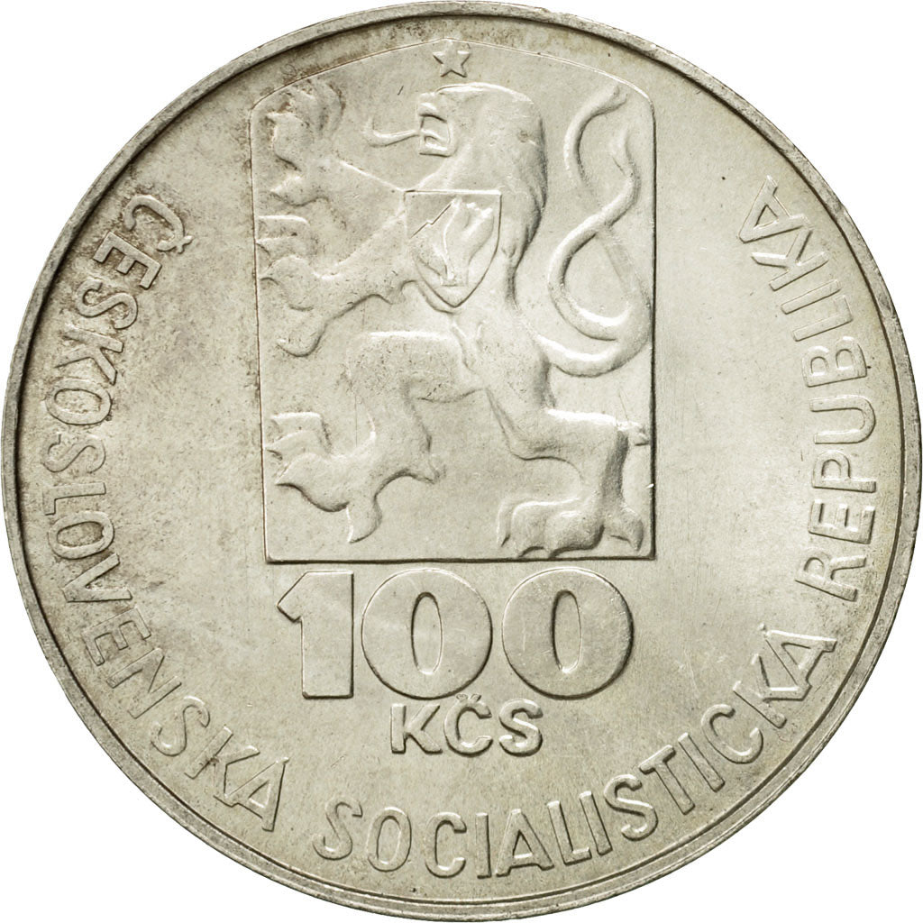 Moneda, Checoslovaquia, 100 Korun, 1978, EBC, Plata, KM:92
