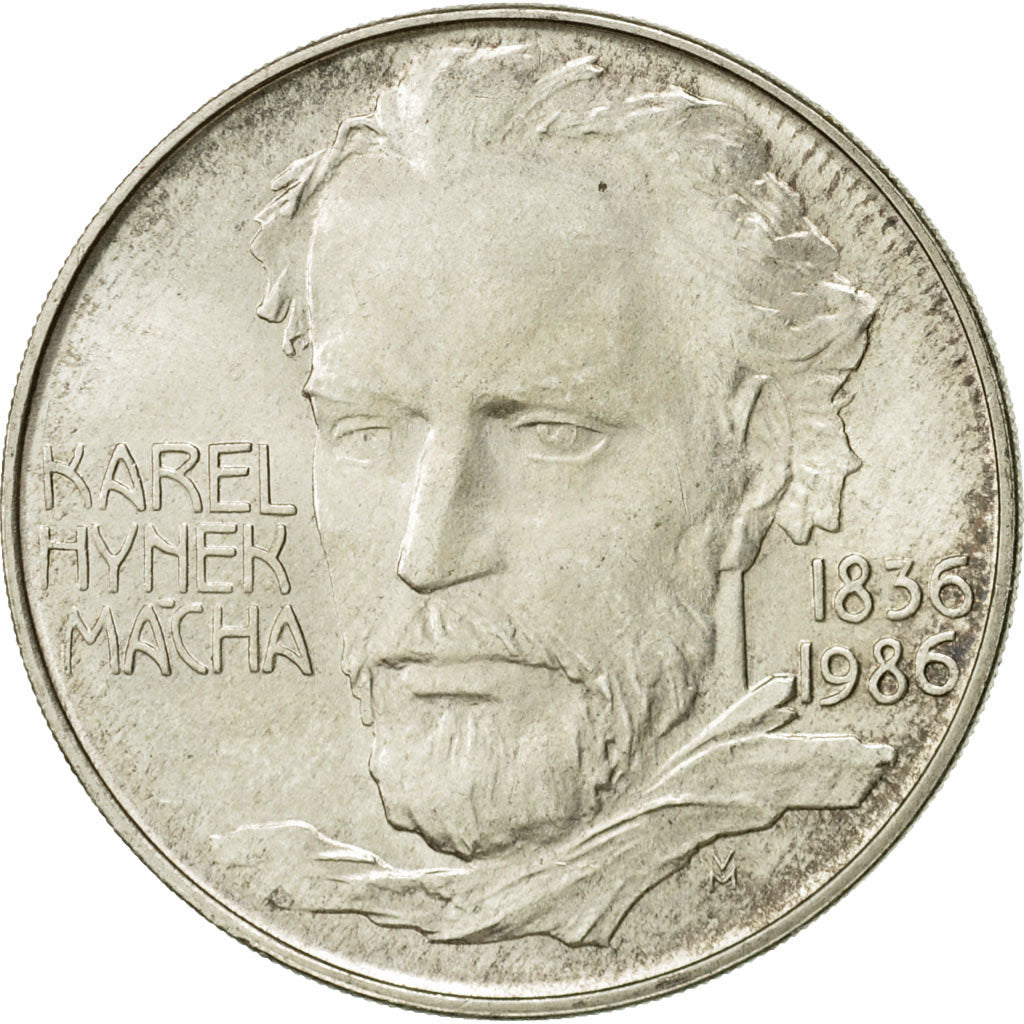 Coin, Czechoslovakia, 100 Korun, 1986, MS(63), Silver, KM:123