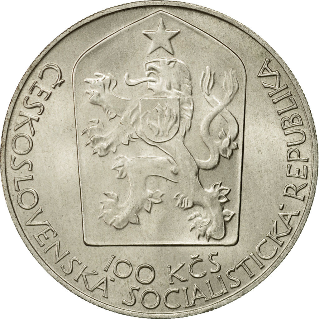 Coin, Czechoslovakia, 100 Korun, 1983, MS(63), Silver, KM:111