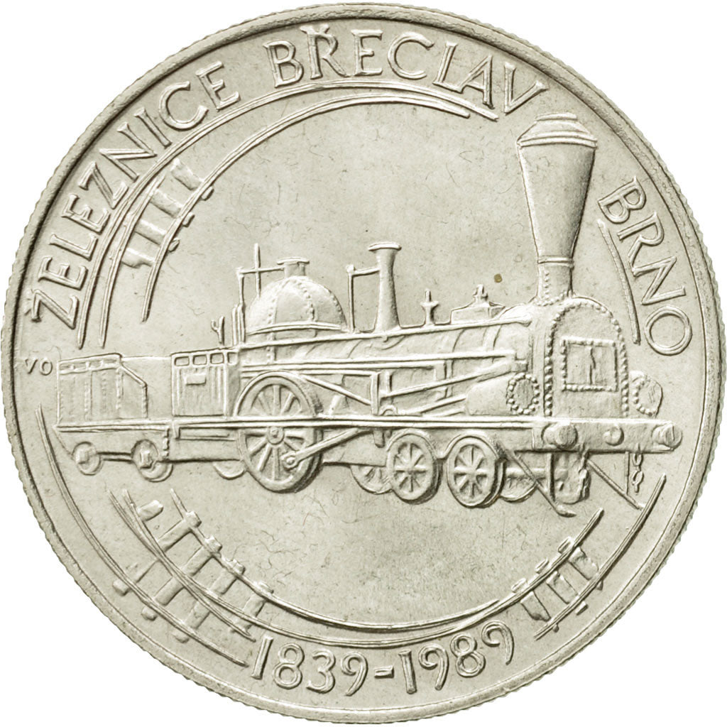 Coin, Czechoslovakia, 50 Korun, 1989, MS(63), Silver, KM:133