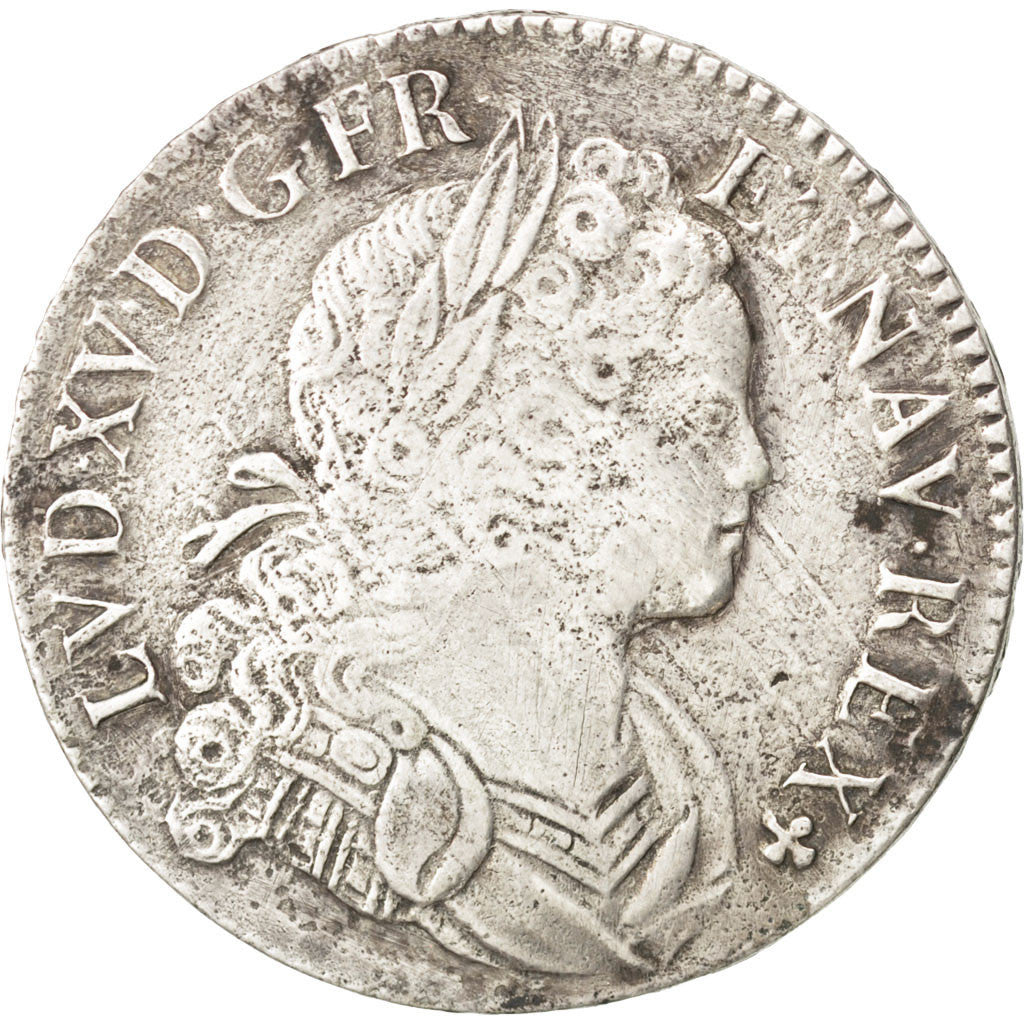 FRANCE, Écu de France-Navarre, ECU, 1718, Paris, KM #435.1, VF(30-35), Silver, .
