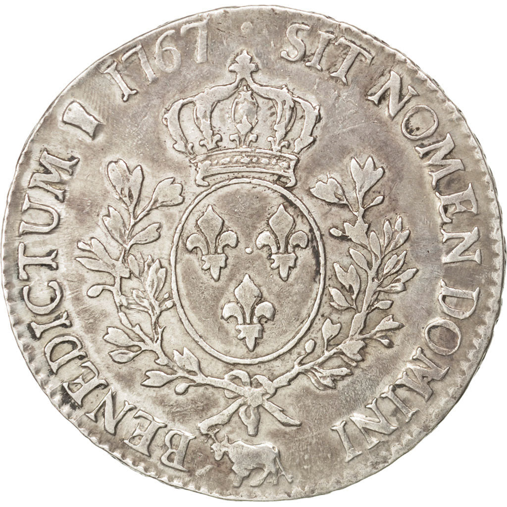 Coin, France, Louis XV, Écu de Béarn au bandeau, Ecu, 1767, Pau, AU(50-53)