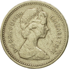 Coin, Great Britain, Elizabeth II, Pound, 1984, EF(40-45), Nickel-brass, KM:934
